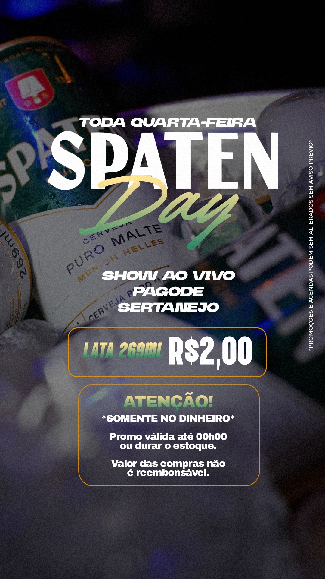 Spaten Day: quarta com música ao vivo no Boteco Mathias