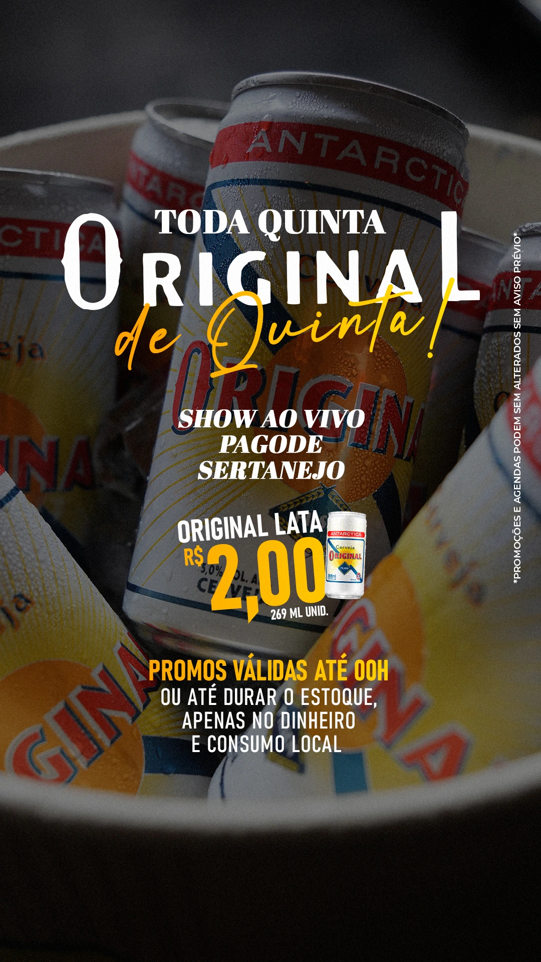 Original de Quinta: música ao vivo toda quinta no Boteco Mathias
