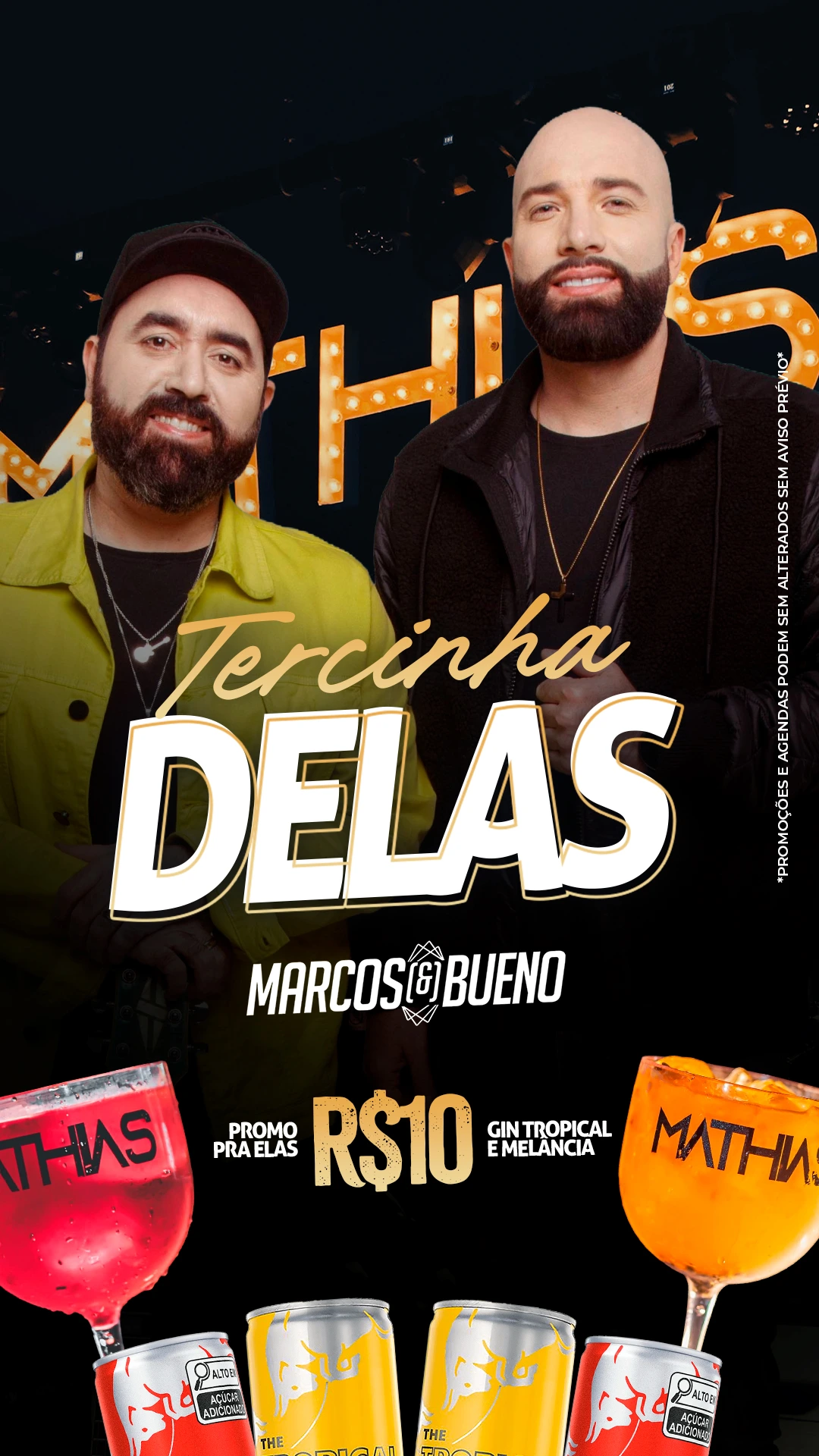 Tercinha Delas: música ao vivo toda terça no Boteco Mathias, Suzano/SP